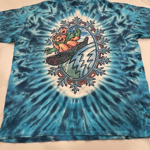 Vintage Grateful Dead tie dye shirt Bear snowboarding size XL - Picture 1 of 5